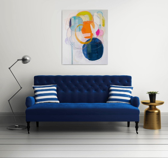 Сircles with aquamarine