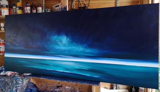 Essence of Teal - seascape, emotional, panoramic