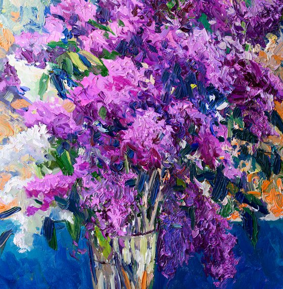 LIlacs in the balcony