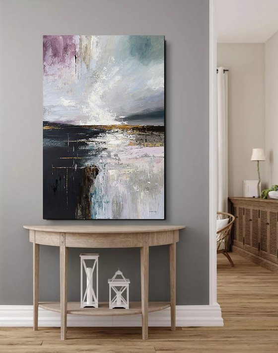 Violet Driftlight-Clouds wall art