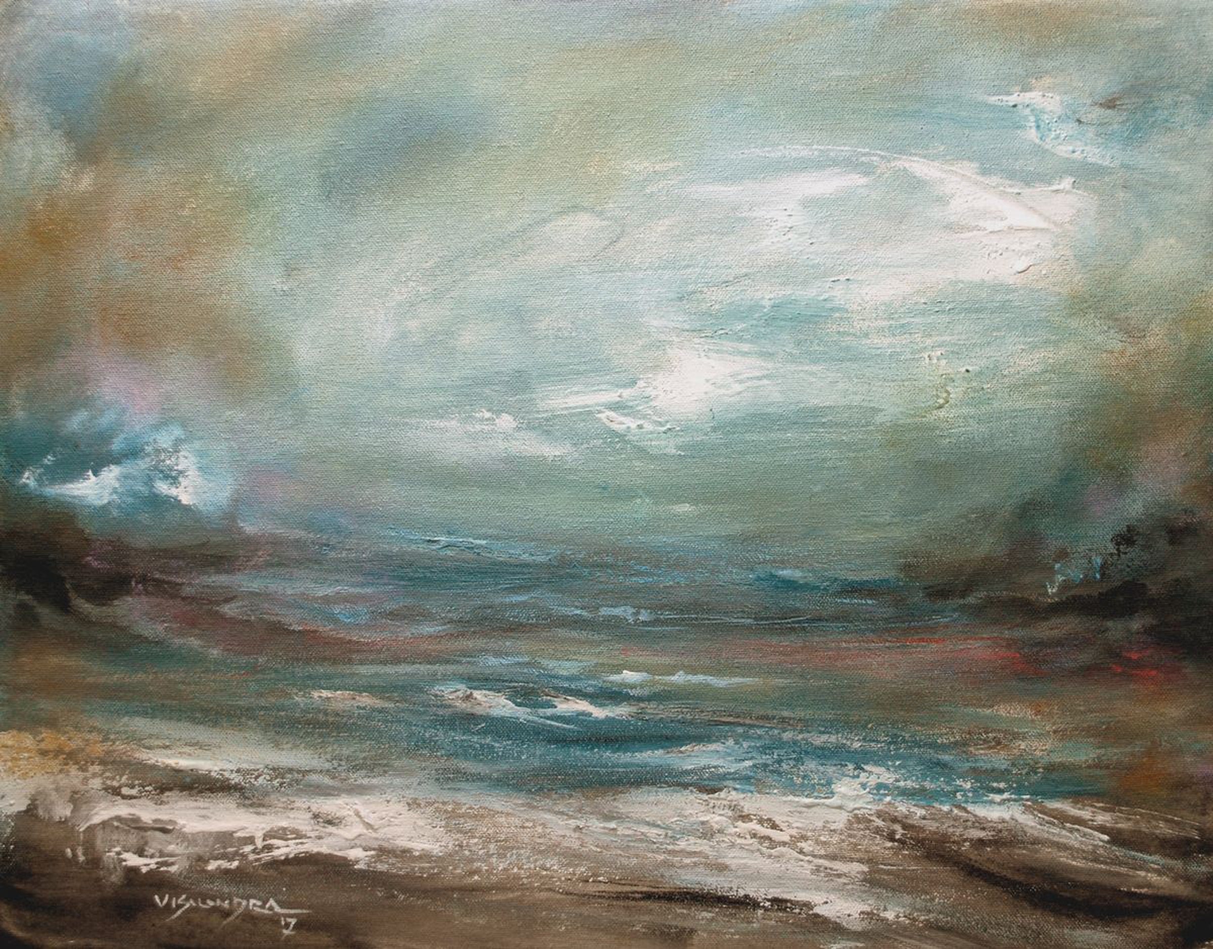 Swirling Clouds 20x16 In By Vishalandra Dakur Artfinder