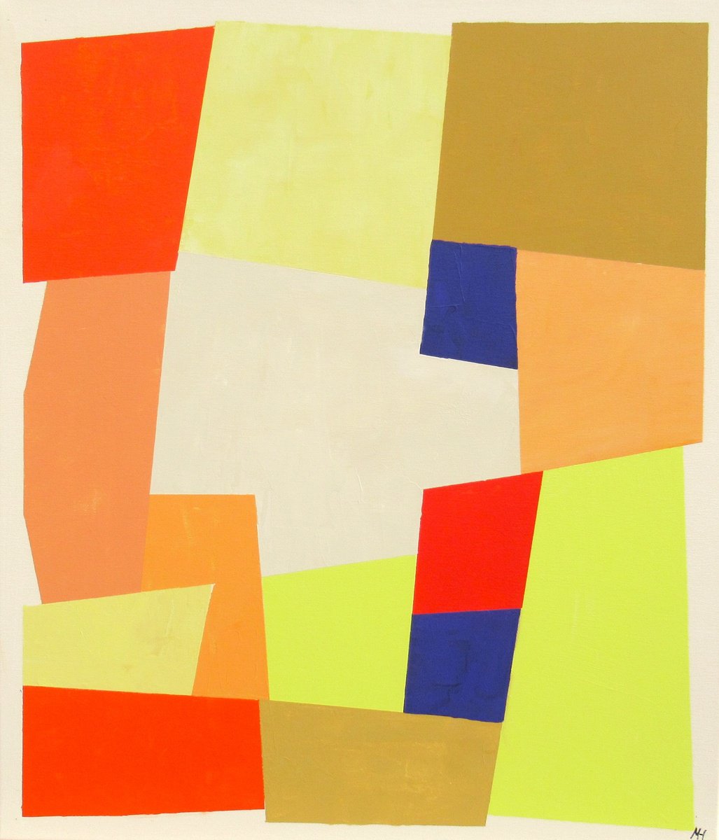 Abstract Acrylic Painting By Megha Hendrick., 24 X 28", Aspects # 3., Original Artwork