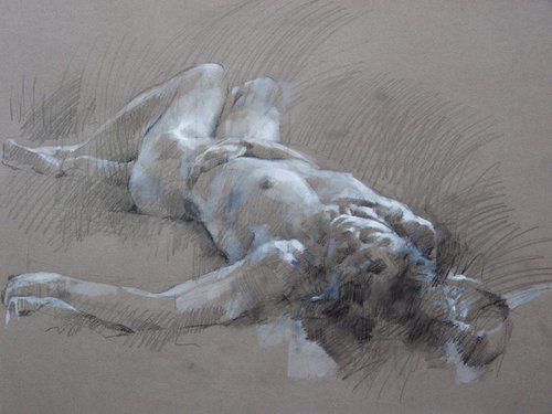 Sidelit Nude by Glenn Ibbitson