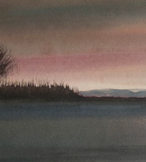 Dusk over Peacemarsh by Samantha Adams