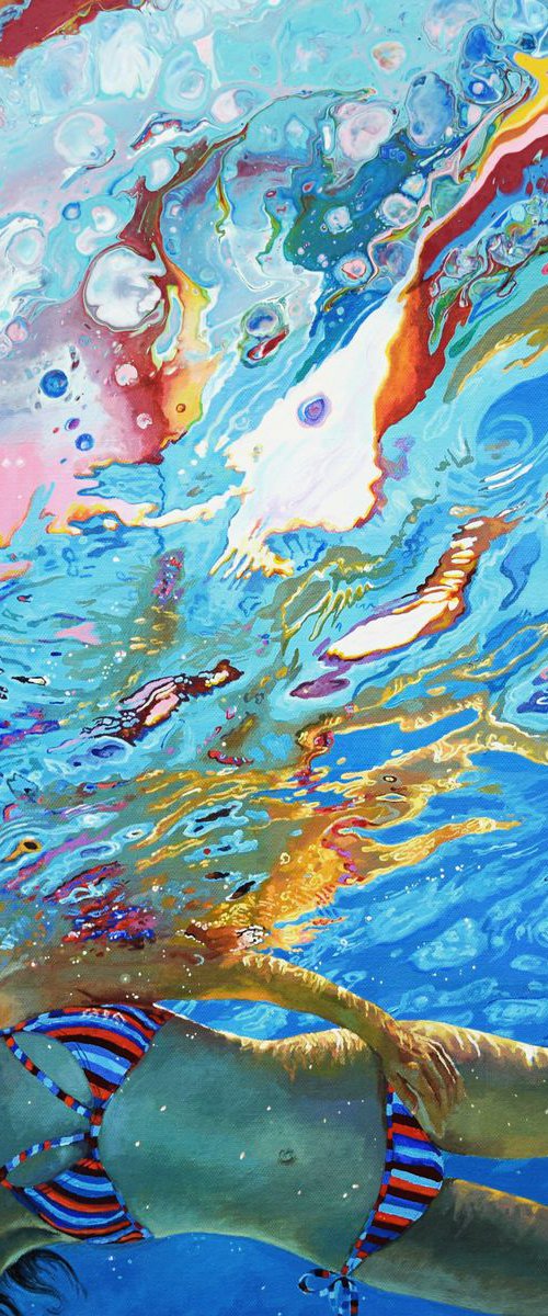 Underwater Painting - Dreaming in Colour by Abi Whitlock