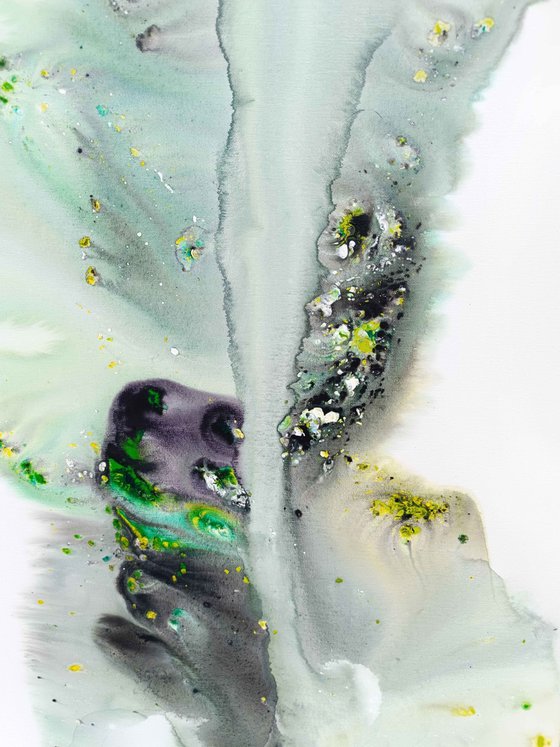 Nature 599 — Abstract Celadon Frond