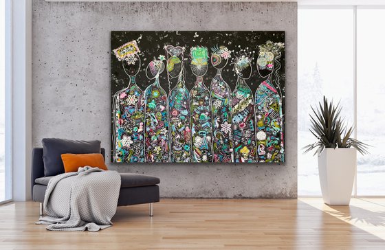 79''x 60''(200 x 150 cm), Friends 59