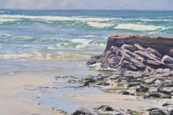 Beach at low tide