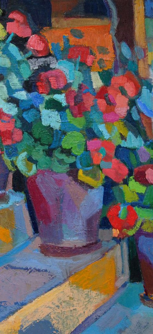Floral stairs I by Maja Đokić Mihajlović