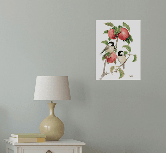 Chickadees and Apples