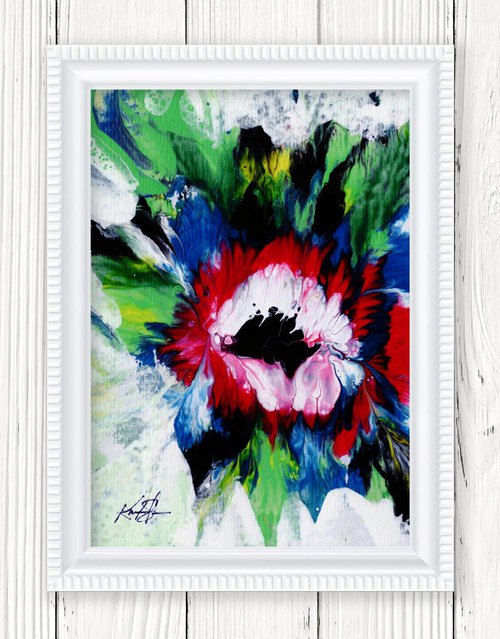 Blooming Magic 154 - Framed Floral Painting by Kathy Morton Stanion by Kathy Morton Stanion