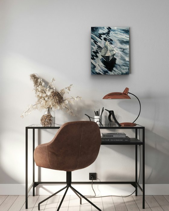 Paper boat of thoughts