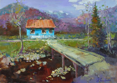 Landscape. "Голубушка" by Anastasiia Grygorieva
