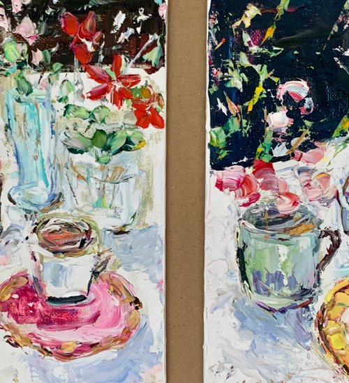 Summer still life in the garden by Vilma Gataveckienė