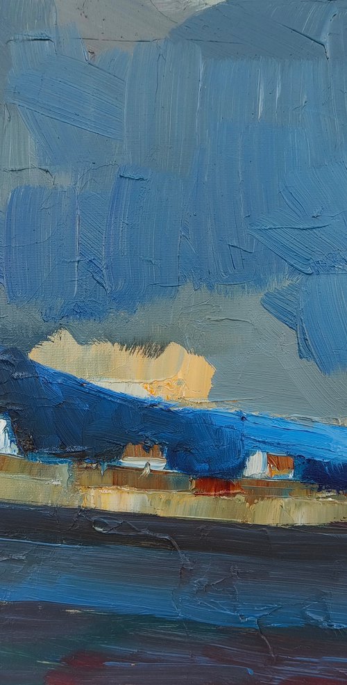 Landscape with sky by mahonart75