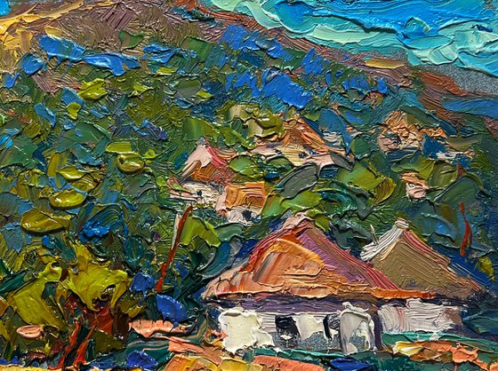 There is a village