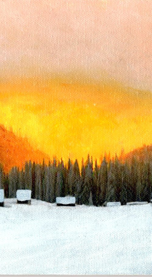 Winter Sunset by Michael B. Sky