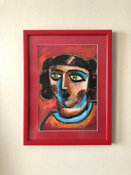 Portrait In Red by Milica Radović