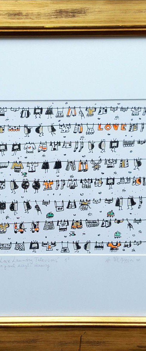 Love Laundry Televisions by Maria Luisa  Azzini