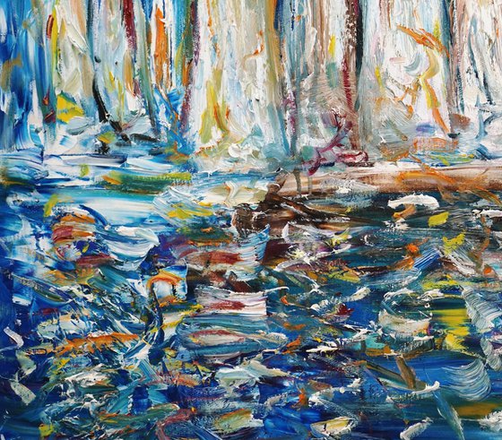 Sail Boat Marina C 1 / Oil