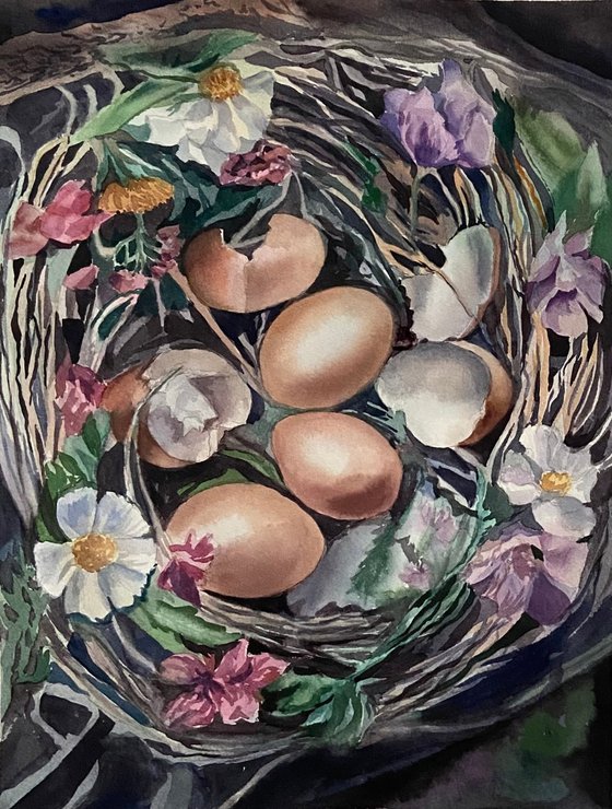 My home will stand empty 29x39cm