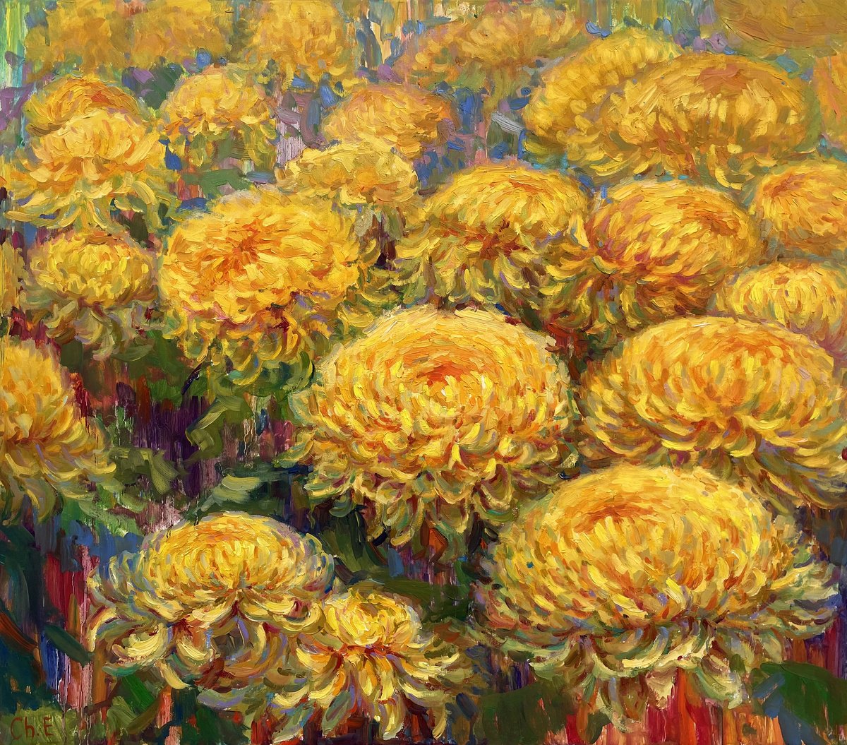 Bouquet Of Yellow Flowers By Evgeny Chernyakovsky, 31 X 27, Artwork For Sale On Artfinder