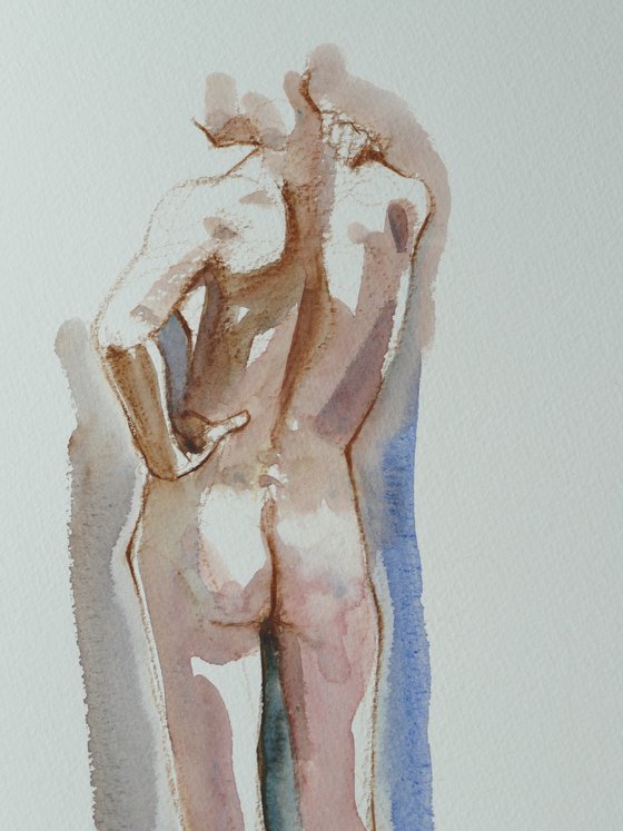Standing male nude