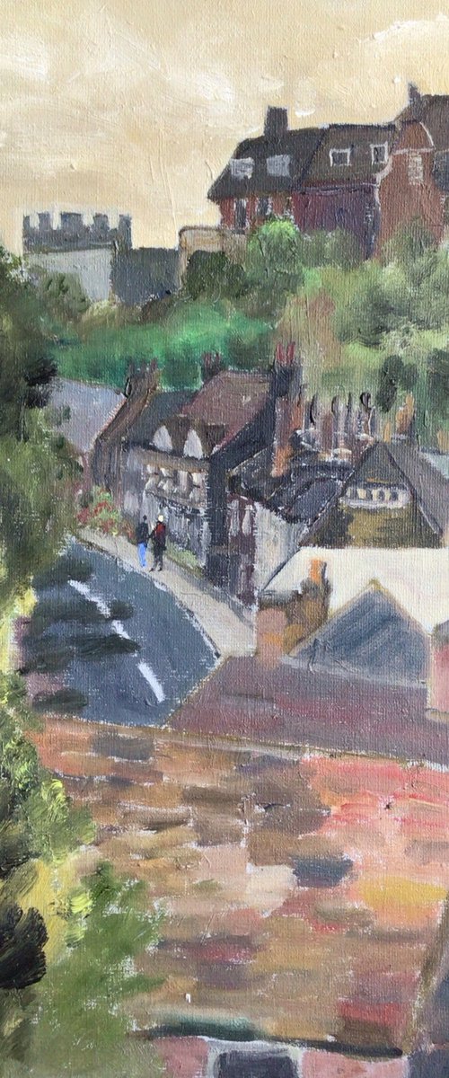 Rye view painting by Julian Lovegrove Art