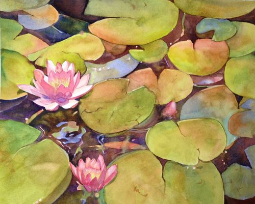 Water Lilies by Bronwen Jones
