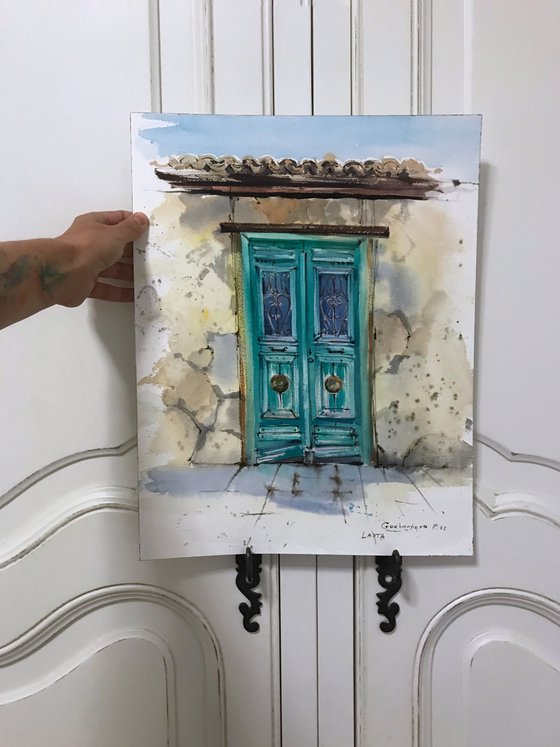 Greek village Door