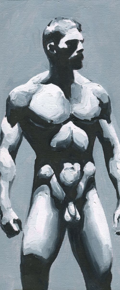 Between Light and Shadow 4 - Male nude by Goodvin Nerko