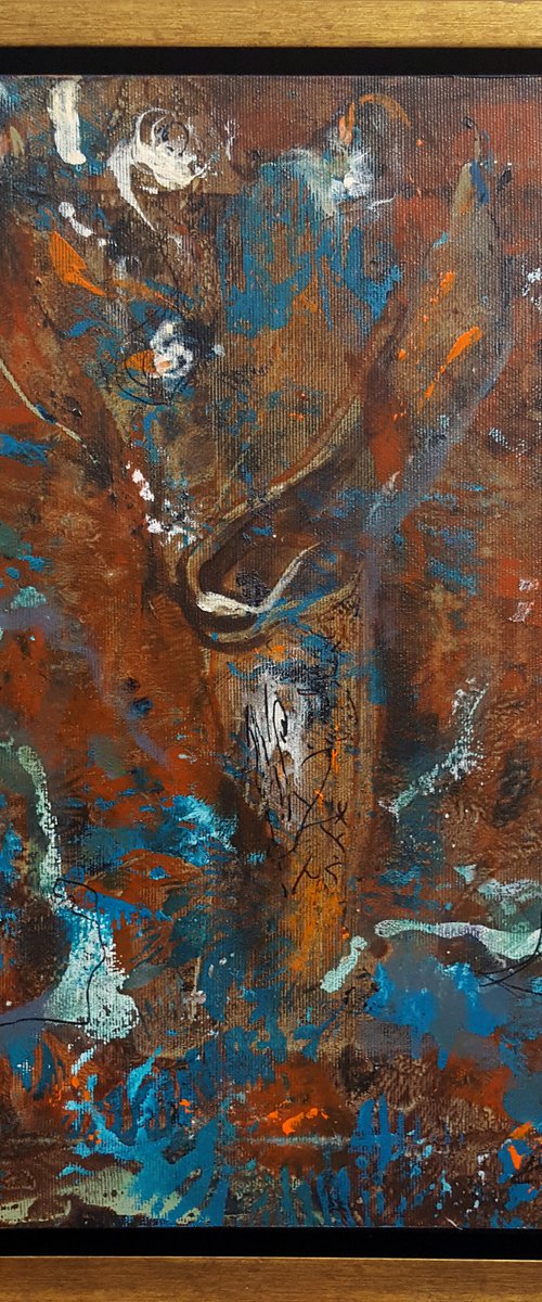 RUST COLORS SEMI ABSTRACT STILL LIFE BY O KLOSKA by Kloska Ovidiu