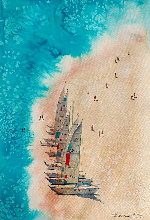 Sunny beach by Elena Klimenko