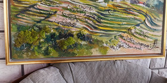 Landscape Oil Painting, Framed wall art