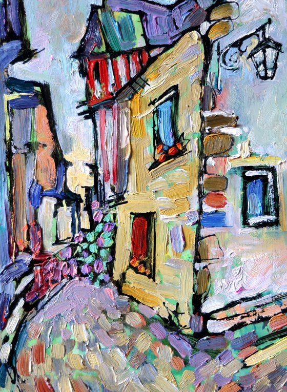 House and roses.
