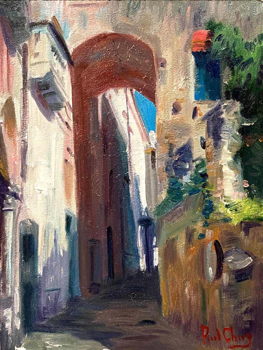 Arch Alley By Paul Cheng, 9 X 12, Artwork For Sale On Artfinder