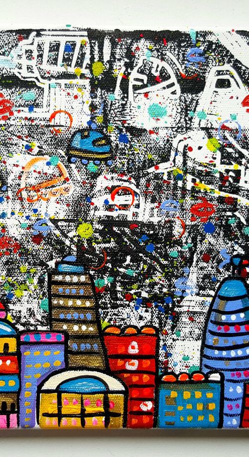 Abstract City of London by Maria Luisa  Azzini