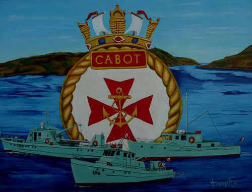 HMCS Cabot unit tenders by Dunphy Fine Art