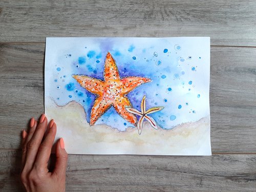 Caribbean starfish by Luba Ostroushko