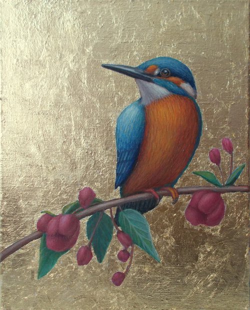 kingfisher bird "Bird of paradise" by Tatyana Mironova
