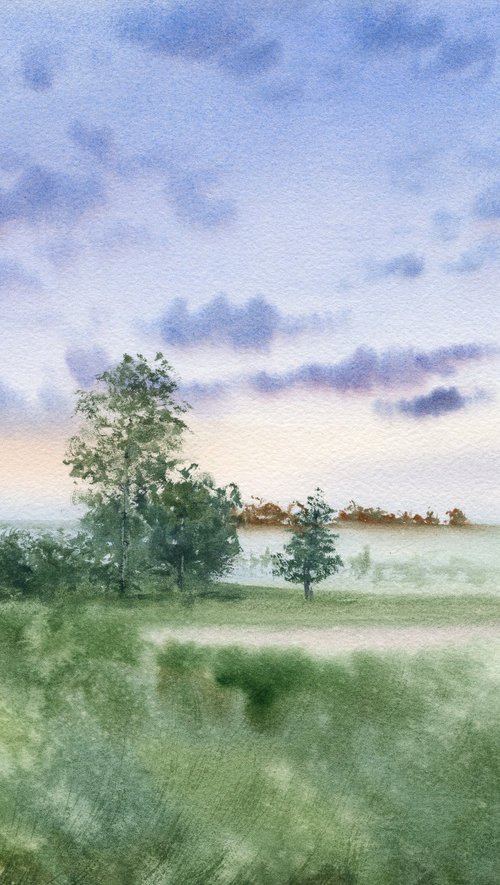 Evening landscape by Tetiana Koda