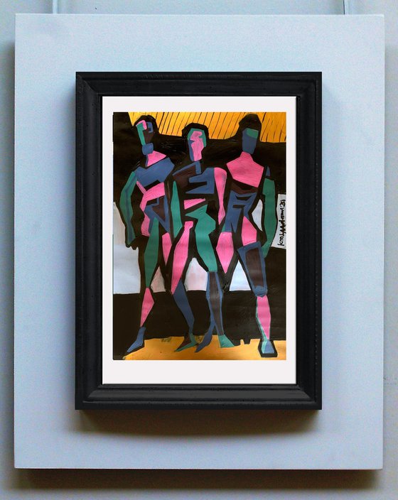 Three Abstracted Figures