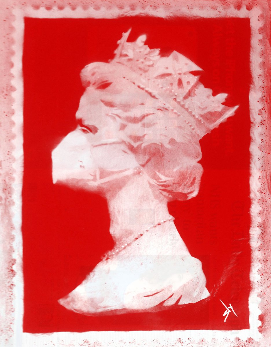 Urban And Pop Painting , Coronavirus (Red On An Urbox). By Juan Sly, 23 X 30, Artwork For Sale On Artfinder