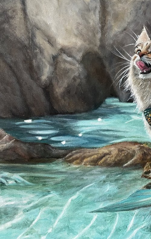 Cat Mermaid by Maria Arias