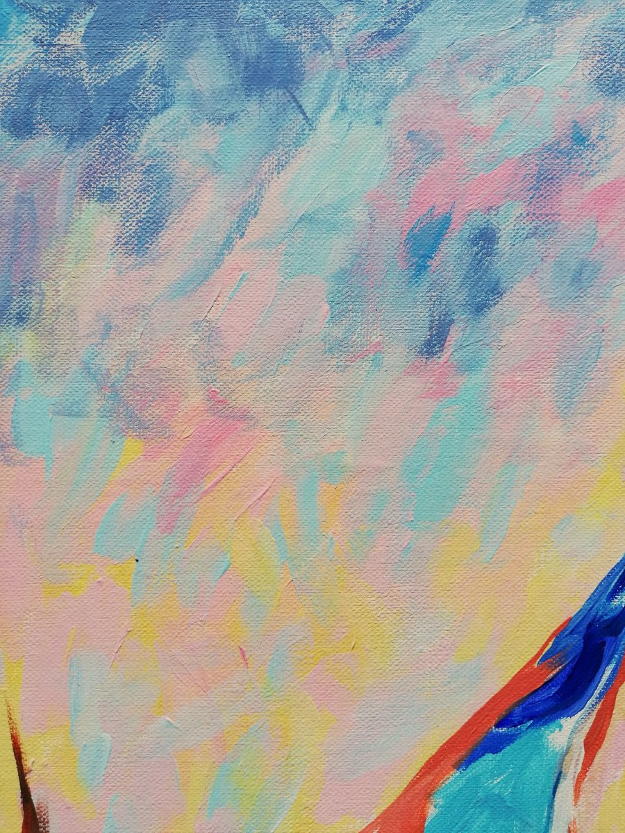 Impressionistic Landscape Acrylic Painting By Jelena Djokic, 31 X 24, Sailing Joy, Original Artwork