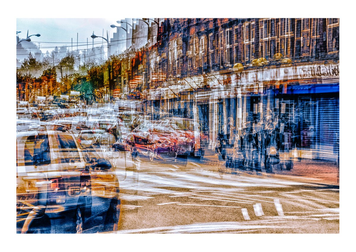 Inner City Streets 10. Abstract street scene. Limited Edition Photography Print #1/15 by Graham Briggs