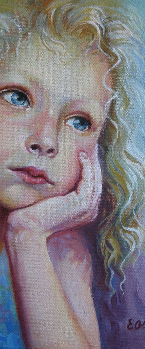 Pensive angel by Elena Oleniuc