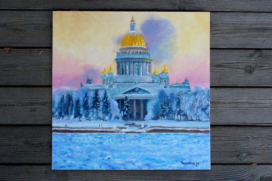 St. Petersburg, Winter Evening St.Isaac's Cathedral