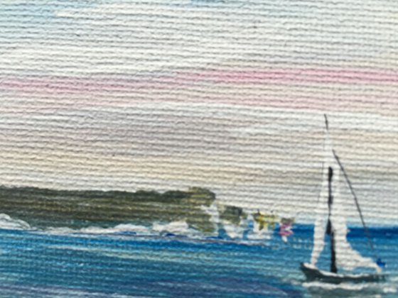 Isle of Wight on a mini canvas