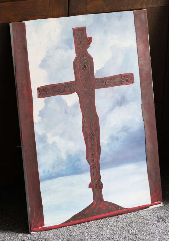 Scene of a crucifixion